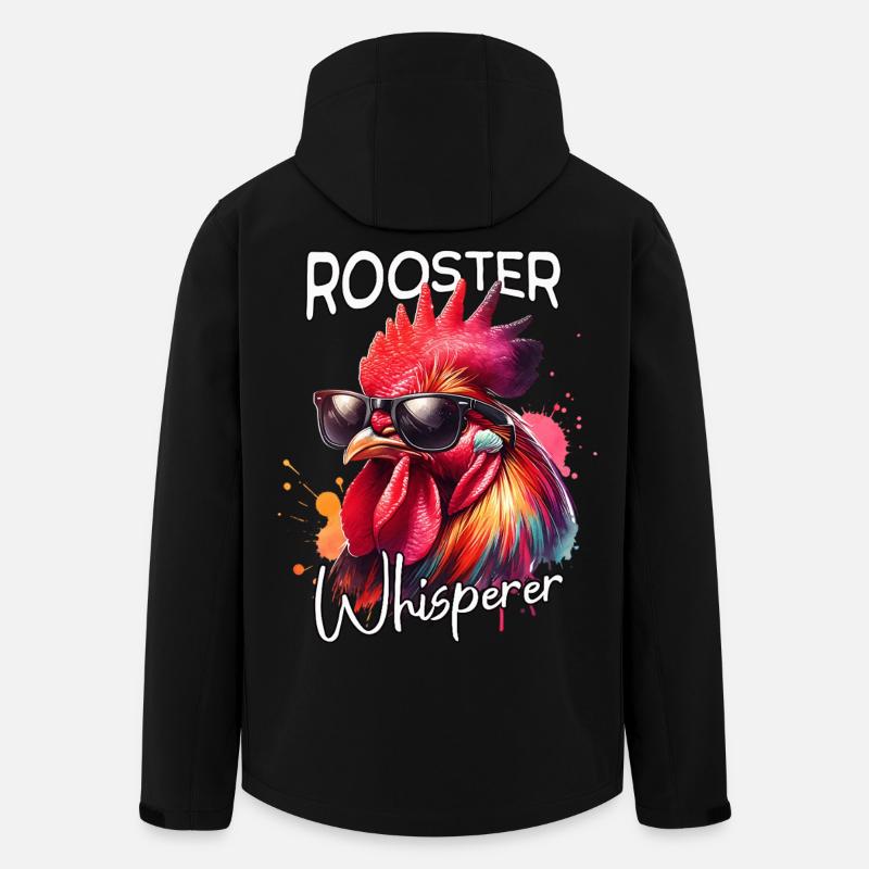 Rooster Whisperer - Men’s Recycled Softshell Jacket by Stanley/Stella - black