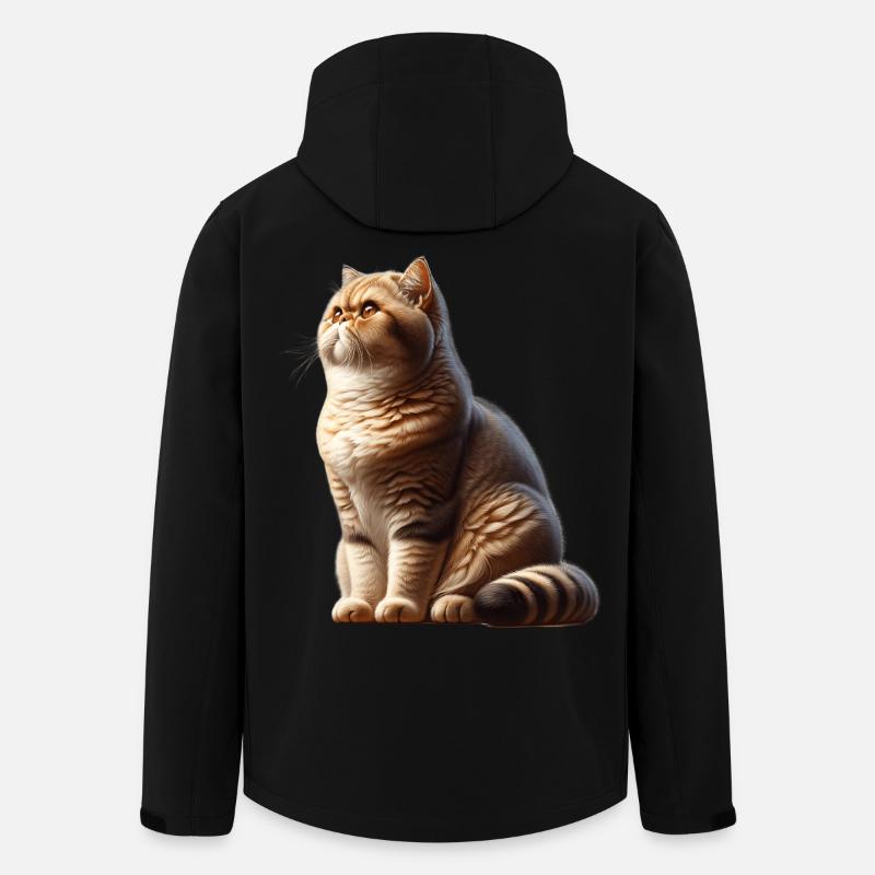 Exotische Kurzhaarkatze - Recycelte Männer Softshell-Jacke von Stanley/Stella - Schwarz