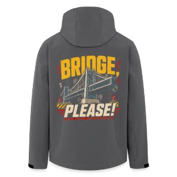 Ingénieur de ponts Génie civil - Veste softshell homme en polyester recyclé Stanley/Stella - noir - Dos - AI Model Male 185 light (185cm)
