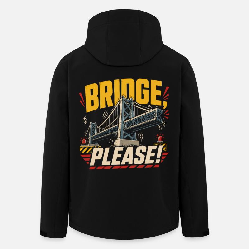 Bridge Engineer Civil Engineering - Men’s Recycled Softshell Jacket by Stanley/Stella - black