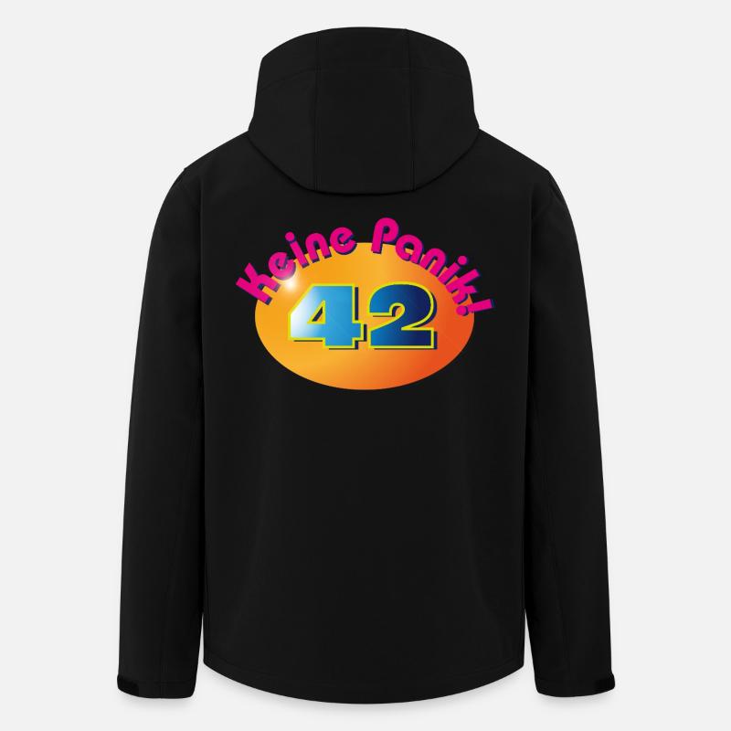 Ne paniquez pas ! 42 - Veste softshell homme en polyester recyclé Stanley/Stella - noir