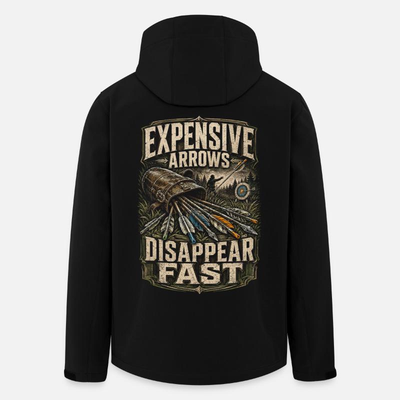 Archer à l’arc - Veste softshell homme en polyester recyclé Stanley/Stella - noir