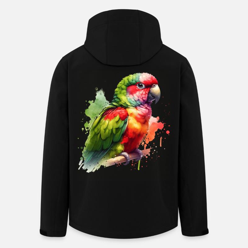 Alexandrasittich Geschenk - Recycelte Männer Softshell-Jacke von Stanley/Stella - Schwarz