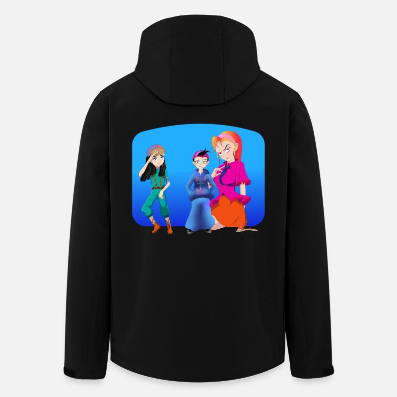 FAMILIENDREIER - Recycelte Männer Softshell-Jacke von Stanley/Stella - Schwarz
