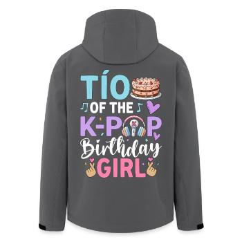 Tío of The K-Pop Birthday Girl - Men’s Recycled Softshell Jacket by Stanley/Stella - black - Back - AI Model Male 185 light (185cm)