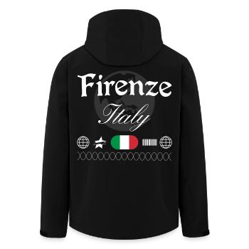 Florenz Italien Streetwear Reise Souvenir - Recycelte Männer Softshell-Jacke von Stanley/Stella - Schwarz - Hinten - AI Model Male 185 light (185cm)