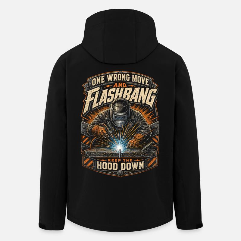 Welder Welding Specialist - Men’s Recycled Softshell Jacket by Stanley/Stella - black