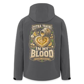 Liban Libanais Extra Tahini - Veste softshell homme en polyester recyclé Stanley/Stella - noir - Dos - AI Model Male 185 light (185cm)