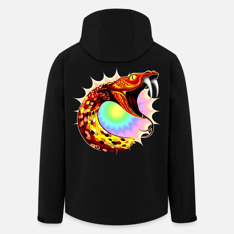Cosmic Serpent - Men’s Recycled Softshell Jacket by Stanley/Stella - black