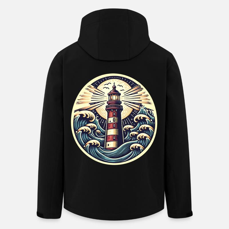 phare - Veste softshell homme en polyester recyclé Stanley/Stella - noir