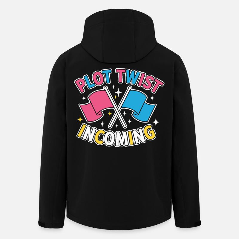 Geschlechter-Enthüllung Plot-Twist – Team Pink Team - Recycelte Männer Softshell-Jacke von Stanley/Stella - Schwarz