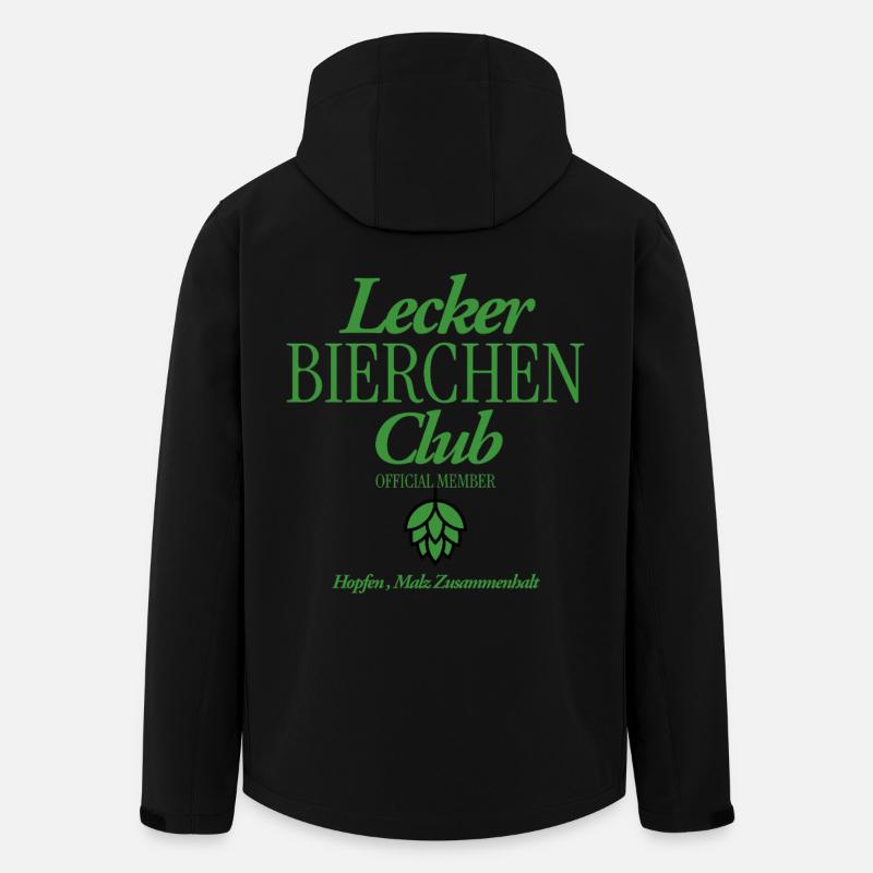Lecker Bierchen Club - Recycelte Männer Softshell-Jacke von Stanley/Stella - Schwarz