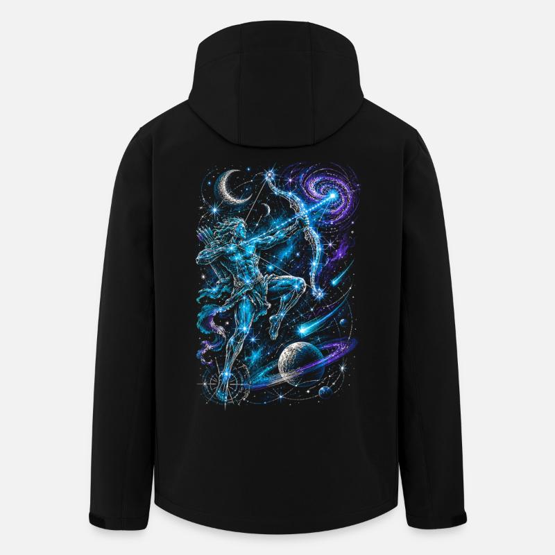 Archery Archer Constellation - Men’s Recycled Softshell Jacket by Stanley/Stella - black