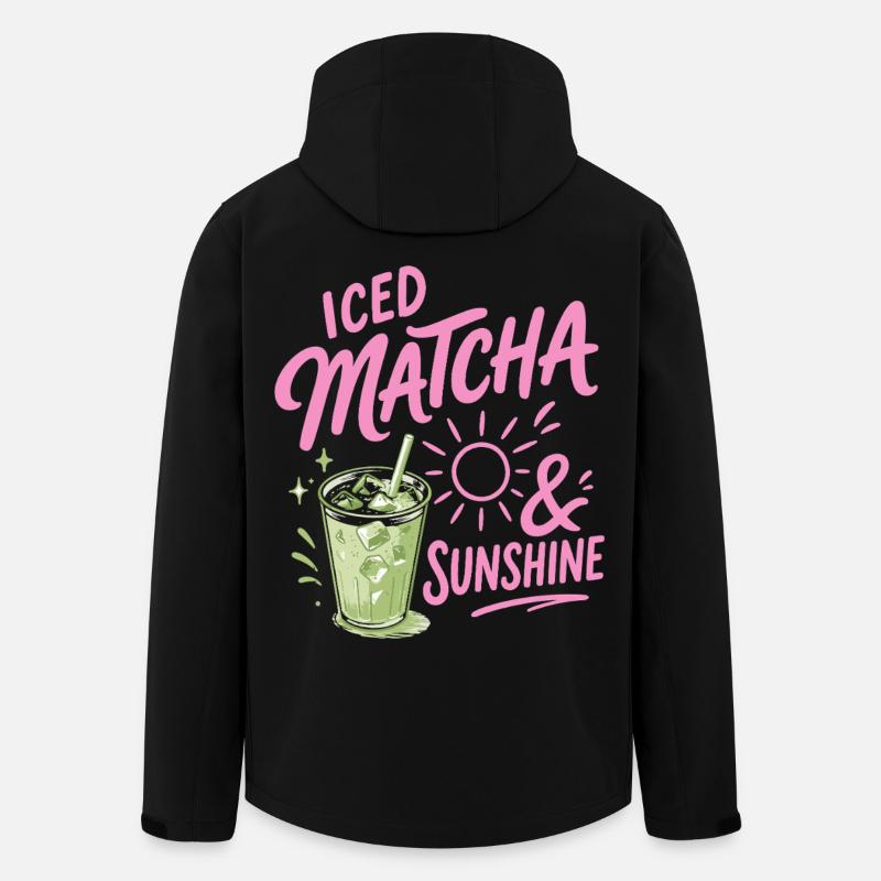 Iced Matcha Sunshine - Sommergetränk - Recycelte Männer Softshell-Jacke von Stanley/Stella - Schwarz