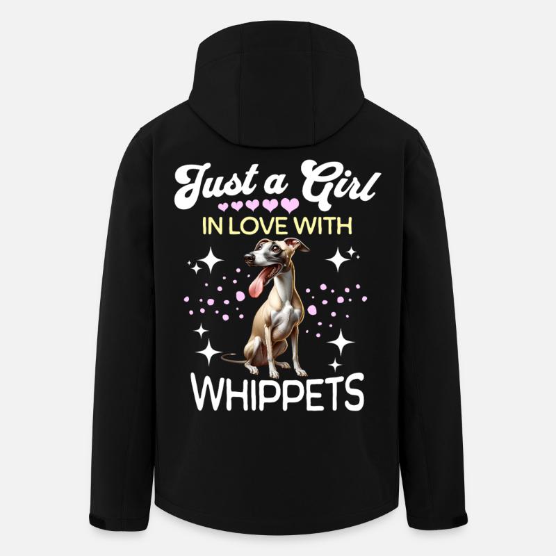 Windhund Mädchen - Recycelte Männer Softshell-Jacke von Stanley/Stella - Schwarz