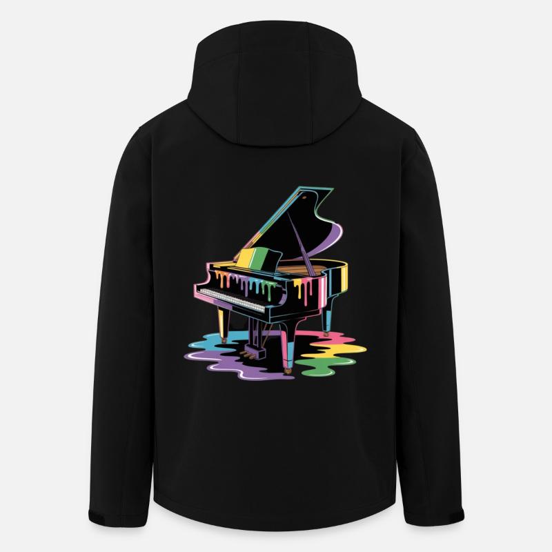piano - Men’s Recycled Softshell Jacket by Stanley/Stella - black