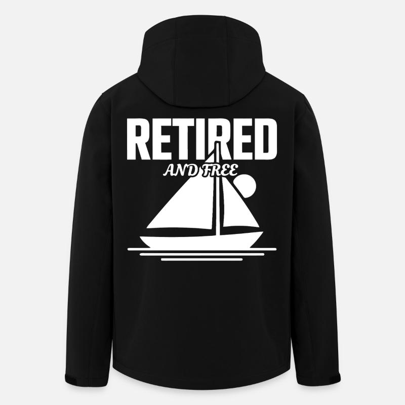 Frei im Ruhestand - Recycelte Männer Softshell-Jacke von Stanley/Stella - Schwarz