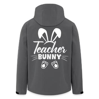 Frohe Ostern Süßer Osterhase Eiersuche Ostereier - Recycelte Männer Softshell-Jacke von Stanley/Stella - Anthrazit - Hinten - AI Model Male 185 light (185cm)