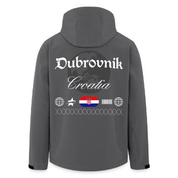 Dubrovnik Kroatien Streetwear Reise Souvenir - Recycelte Männer Softshell-Jacke von Stanley/Stella - Schwarz - Hinten - AI Model Male 185 light (185cm)