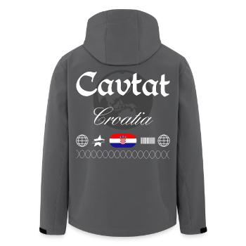 Cavtat Kroatien Streetwear Reise Souvenir - Recycelte Männer Softshell-Jacke von Stanley/Stella - Schwarz - Hinten - AI Model Male 185 light (185cm)