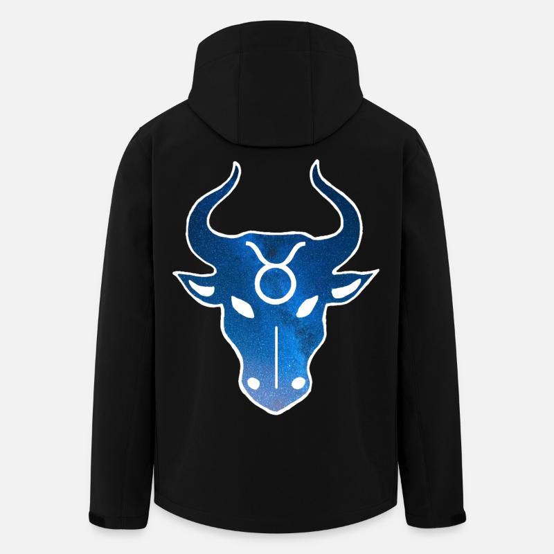 Stier und das Universum - Recycelte Männer Softshell-Jacke von Stanley/Stella - Schwarz