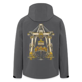 docker - Veste softshell homme en polyester recyclé Stanley/Stella - noir - Dos - AI Model Male 185 light (185cm)