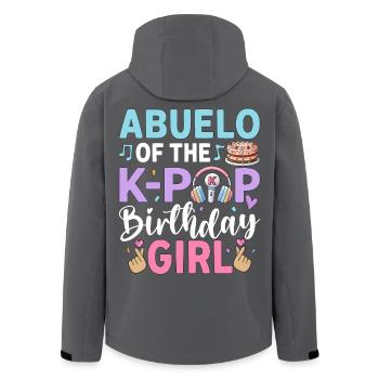 Abuelo of The K-Pop Birthday Girl - Recycelte Männer Softshell-Jacke von Stanley/Stella - Schwarz - Hinten - AI Model Male 185 light (185cm)