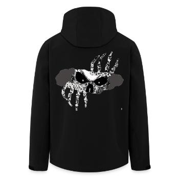 Griffes de crâne dans l’ombre - Veste softshell homme en polyester recyclé Stanley/Stella - noir - Dos - AI Model Male 185 light (185cm)
