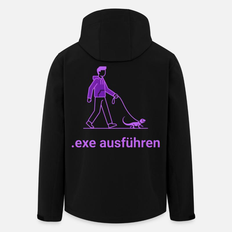 .exe ausführen ADMIN Lila - Recycelte Männer Softshell-Jacke von Stanley/Stella - Schwarz