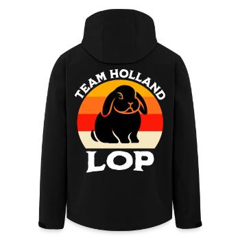 Équipe Nain Bélier Lapin - Veste softshell homme en polyester recyclé Stanley/Stella - noir - Dos - AI Model Male 185 light (185cm)