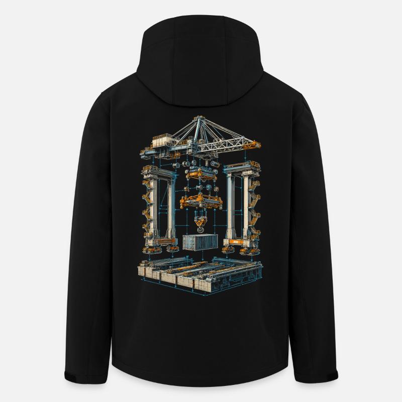 docker - Veste softshell homme en polyester recyclé Stanley/Stella - noir