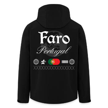 Faro Portugal Streetwear Reise Souvenir - Recycelte Männer Softshell-Jacke von Stanley/Stella - Schwarz - Hinten - AI Model Male 185 light (185cm)