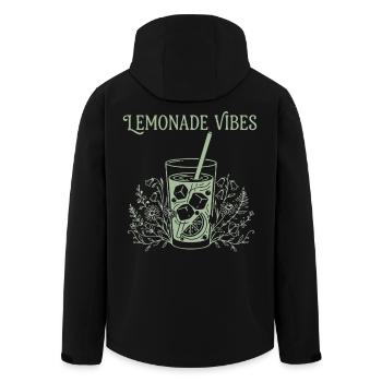 Été de la limonade - Veste softshell homme en polyester recyclé Stanley/Stella - noir - Dos - AI Model Male 185 light (185cm)