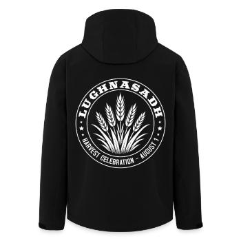 Célébration de la récolte de Lughnasadh Lughnasa Lammas - Veste softshell homme en polyester recyclé Stanley/Stella - noir - Dos - AI Model Male 185 light (185cm)