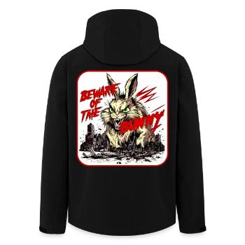 Bunny Rampage - Men’s Recycled Softshell Jacket by Stanley/Stella - black - Back - AI Model Male 185 light (185cm)