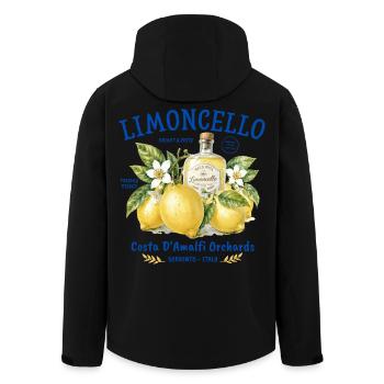Limoncello Lemon Fruit Label Sorrento - Men’s Recycled Softshell Jacket by Stanley/Stella - black - Back - AI Model Male 185 light (185cm)