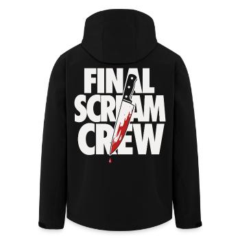 Final Scream Club Horror Design - Recycelte Männer Softshell-Jacke von Stanley/Stella - Schwarz - Hinten - AI Model Male 185 light (185cm)