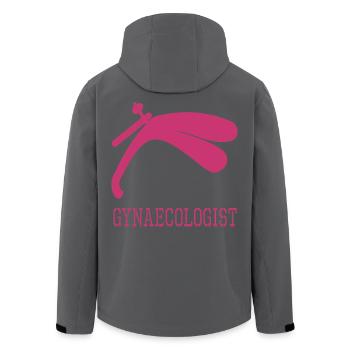 Gynaecologist - Men’s Recycled Softshell Jacket by Stanley/Stella - black - Back - AI Model Male 185 light (185cm)