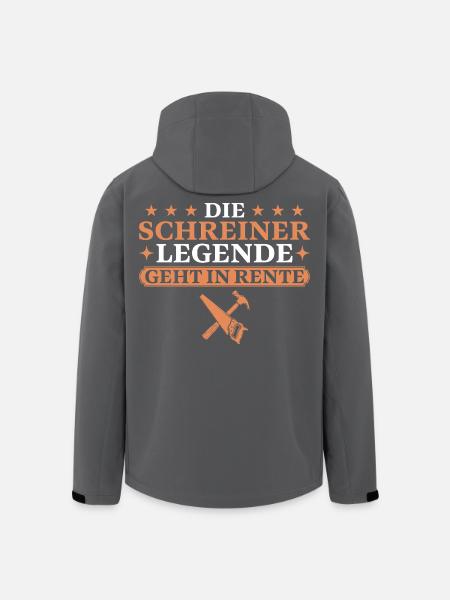 Schreiner im Ruhestand Handwerker Abschied - Recycelte Männer Softshell-Jacke von Stanley/Stella - Schwarz
