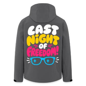 Dernière nuit de la liberté JGA - Veste softshell homme en polyester recyclé Stanley/Stella - noir - Dos - AI Model Male 185 light (185cm)