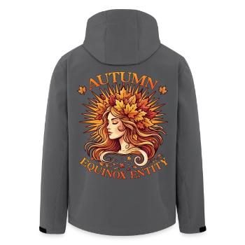 Roue Mabon de l’année Équinoxe d’automne païen - Veste softshell homme en polyester recyclé Stanley/Stella - noir - Dos - AI Model Male 185 light (185cm)