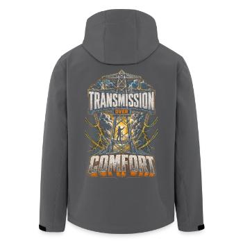 Câble : transmission plutôt que confort - Veste softshell homme en polyester recyclé Stanley/Stella - noir - Dos - AI Model Male 185 light (185cm)