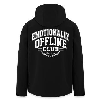 Emotionally Offline Club - Recycelte Männer Softshell-Jacke von Stanley/Stella - Schwarz - Hinten - AI Model Male 185 light (185cm)