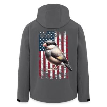 Java Sparrow US Reisamadine - Veste softshell homme en polyester recyclé Stanley/Stella - noir - Dos - AI Model Male 185 light (185cm)