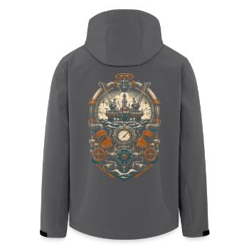 Ouvriers des eaux profondes - Veste softshell homme en polyester recyclé Stanley/Stella - noir - Dos - AI Model Male 185 light (185cm)