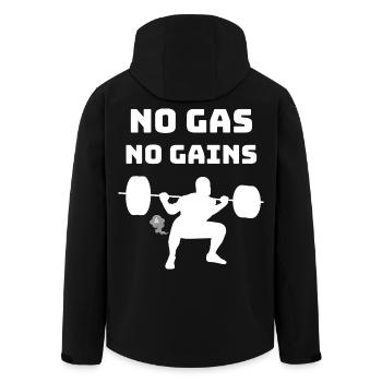 T-shirt de musculation sans gaz - Veste softshell homme en polyester recyclé Stanley/Stella - noir - Dos - AI Model Male 185 light (185cm)