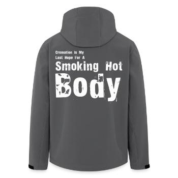 Typographie du corps brûlant - Veste softshell homme en polyester recyclé Stanley/Stella - noir - Dos - AI Model Male 185 light (185cm)