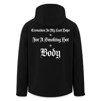 La crémation est mon dernier espoir - Veste softshell homme en polyester recyclé Stanley/Stella - noir - Dos - AI Model Male 185 light (185cm)