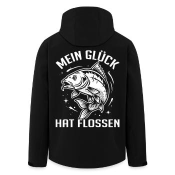 Angeln Humor - Recycelte Männer Softshell-Jacke von Stanley/Stella - Schwarz - Hinten - AI Model Male 185 light (185cm)