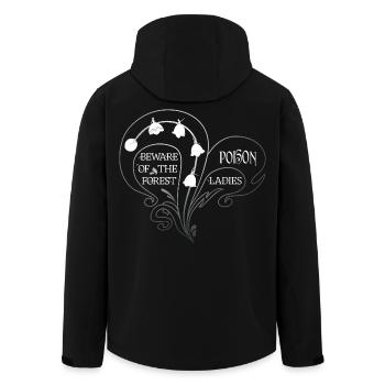 Beauté Blanche Vénéneuse - Millésime du Muguet-de-Vallée - Veste softshell homme en polyester recyclé Stanley/Stella - noir - Dos - AI Model Male 185 light (185cm)